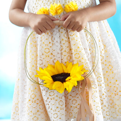 Sweet Sunshine Flower Girl Bouquet –  Deeshay Custom Design, Goldsboro NC