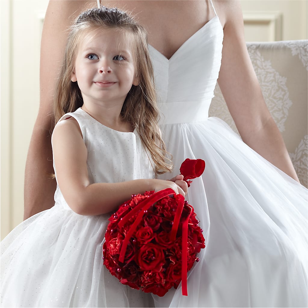 Pure at Heart Flower Girl Arrangement –  Deeshay Custom Design, Goldsboro NC